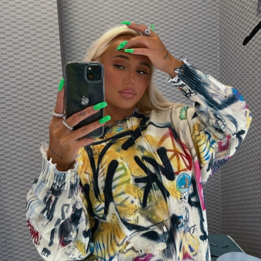R13 Brand: Colorful Graphic Women's sweater